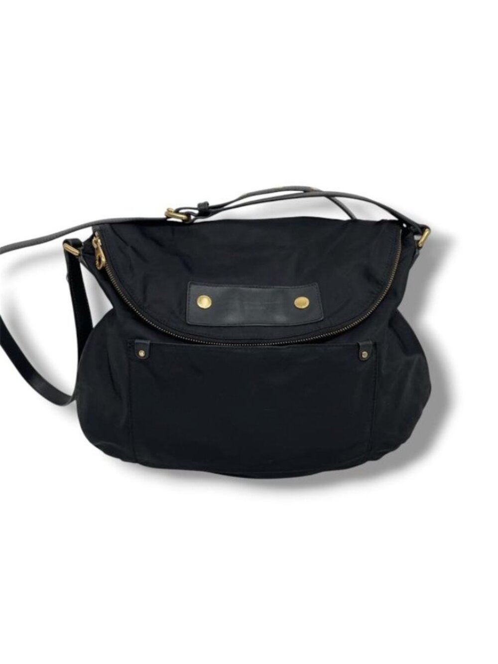 Marc Jacobs Black Shoulder Bag with Gold Hardware